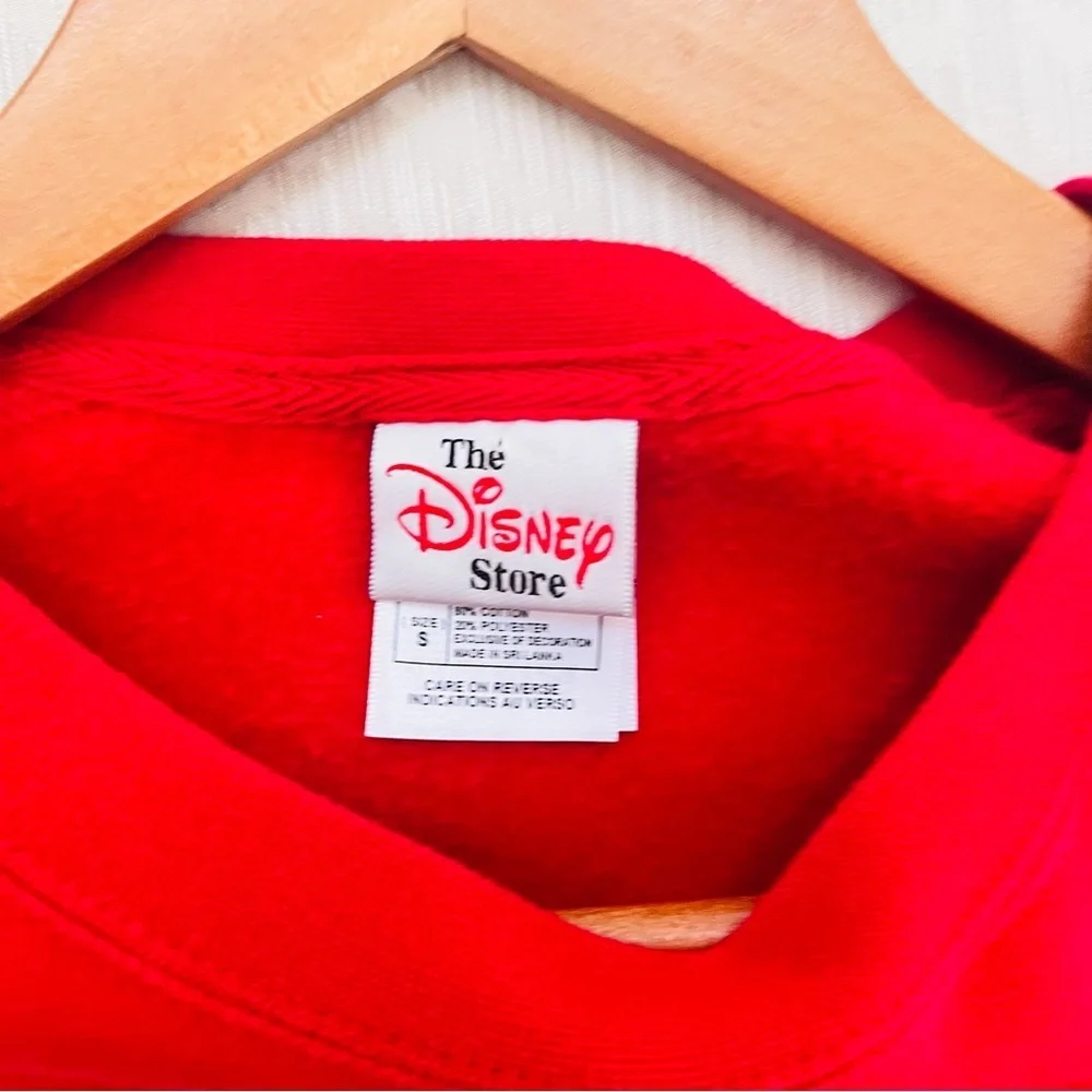 VINTAGE DISNEY WINNIE THE POOH EMBROIDERED SWEATSHIRT Red Size Small Unisex - Picture 4 of 9